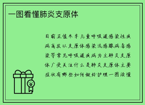 一图看懂肺炎支原体